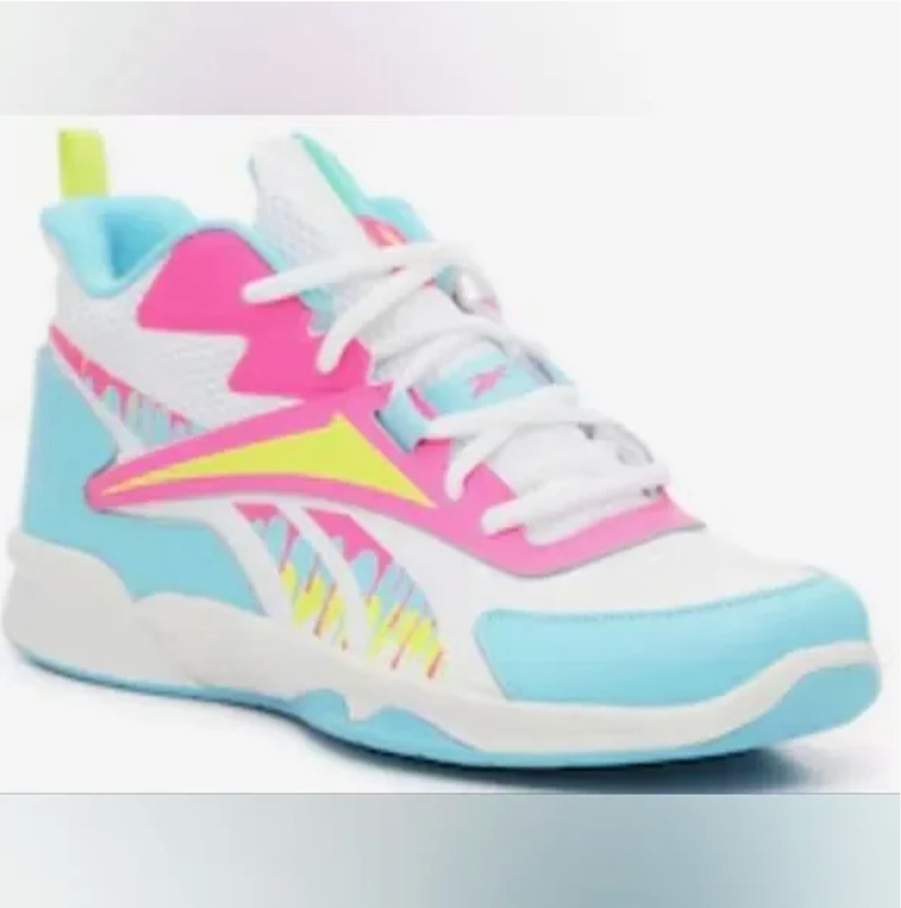 Reebok Girls More Buckets Blue Basketball Shoes Size 11 New in Box